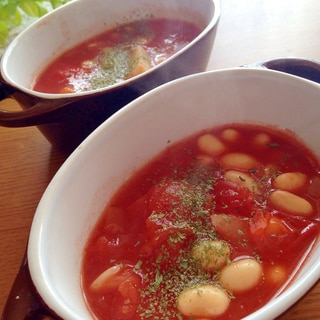 大豆たっぷり♪トマトのスープ